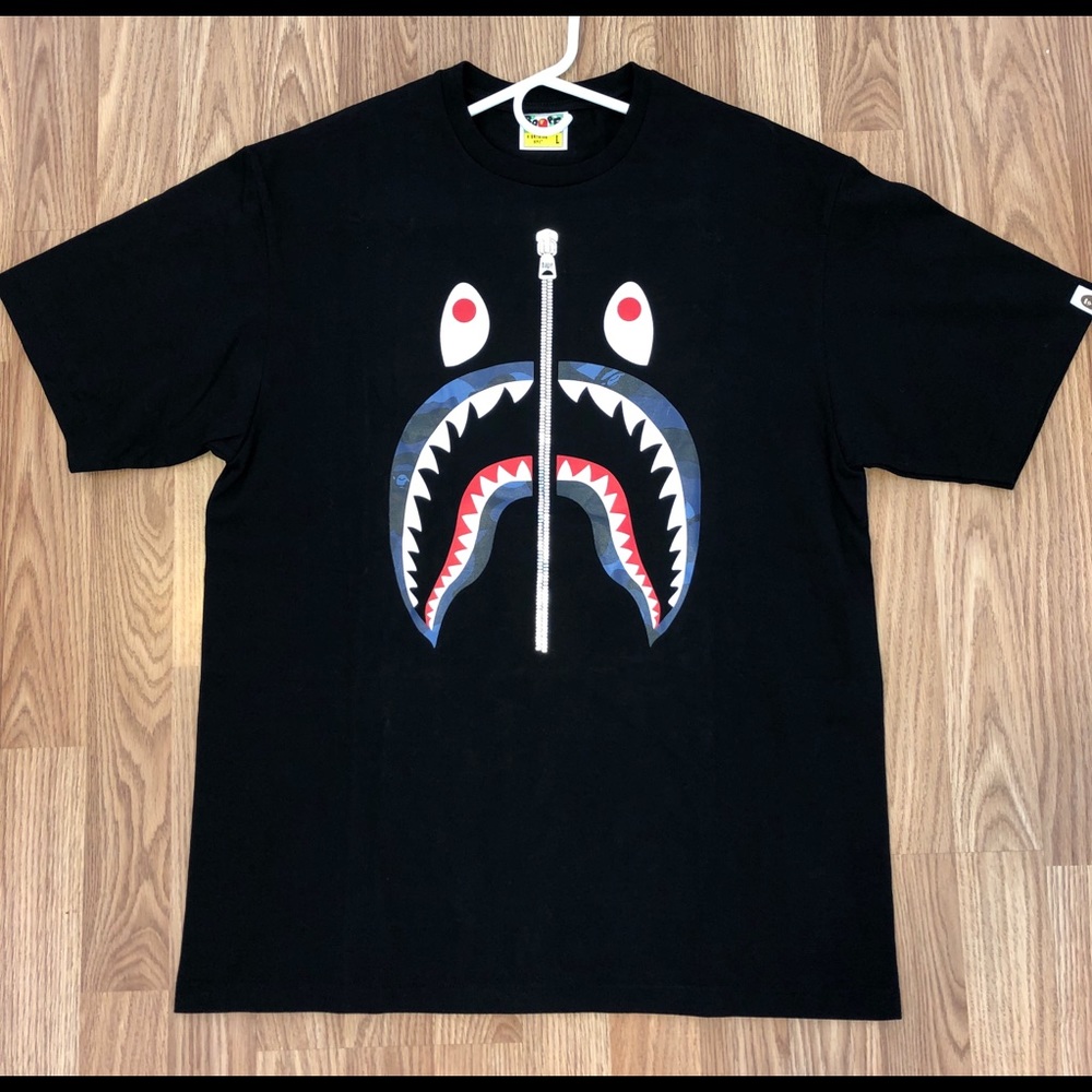 Bape Shark Zipper Tee Shirt